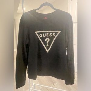 NEW Guess Women’s Black Sweater Embellished Size: Large (L)